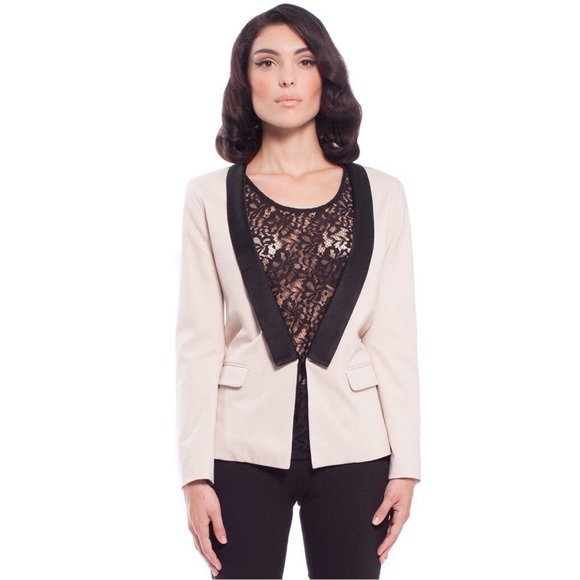 🇨🇦 Dinner Jacket Ponte Blazer Size 4 - Picture 1 of 6